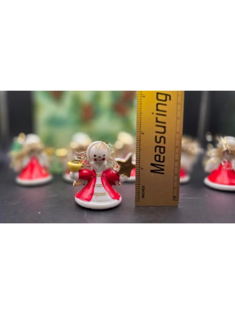 Rare Vintage 1950s Miniature Japanese Angel Candle Holders Orig Woolworth Box